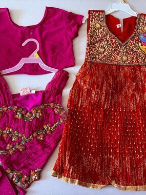 NWT TWO Bright Spring Dresses - young girls